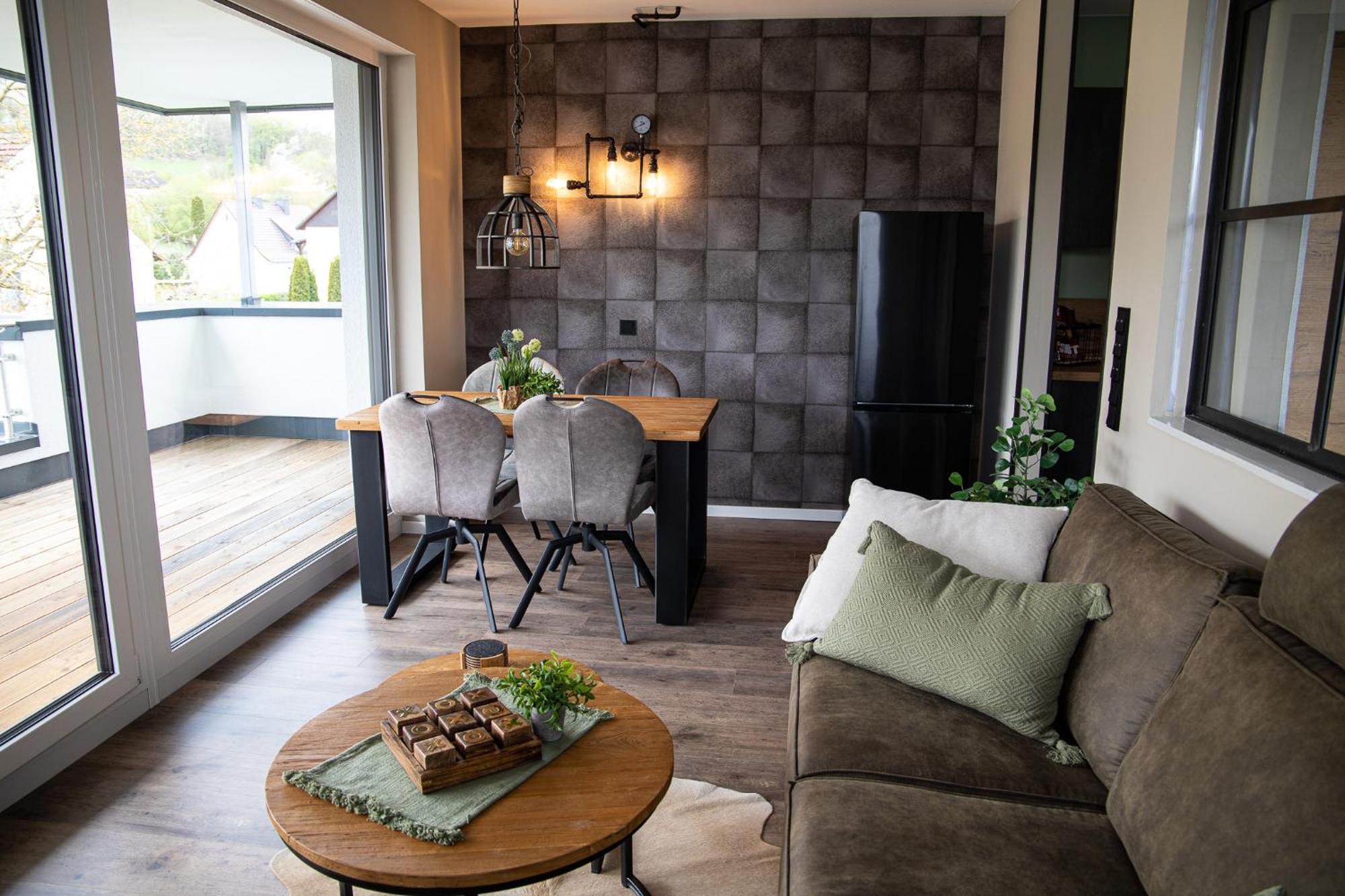 Penthouse Mit Terrasse & Sauna - Wildecker Ferienbutze